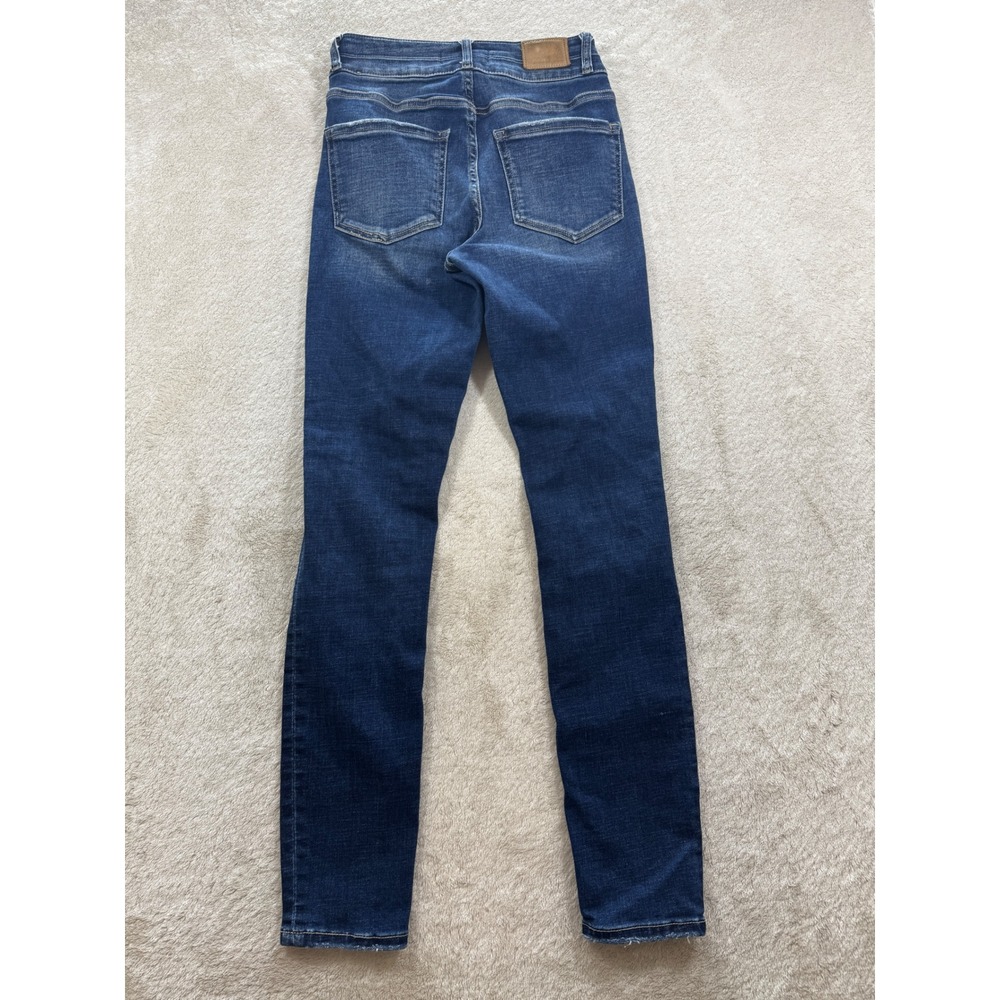 BKE Womens Billie High Rise Distressed Skinny Blue Jeans 25 Meas: 24x28.5 - Picture 2 of 7